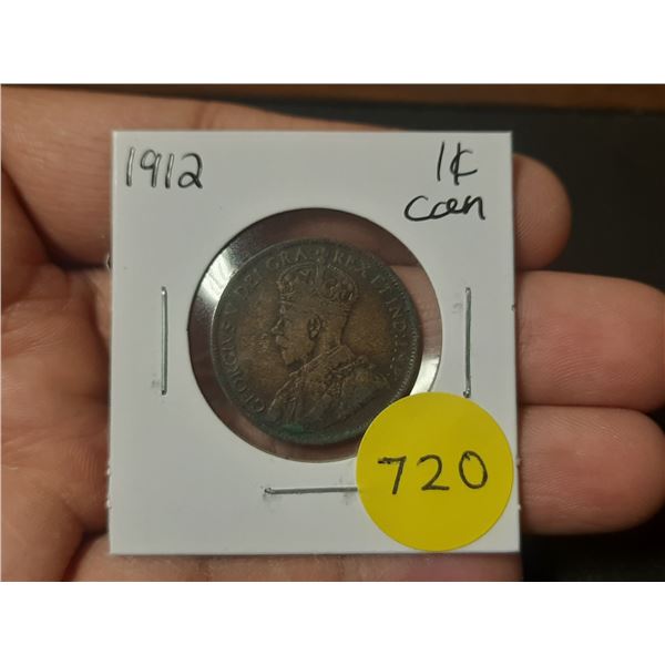 1912 Canadian Large Cents