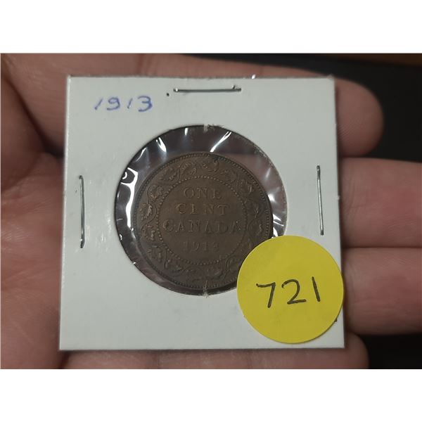 1913 Canadian Large Cents