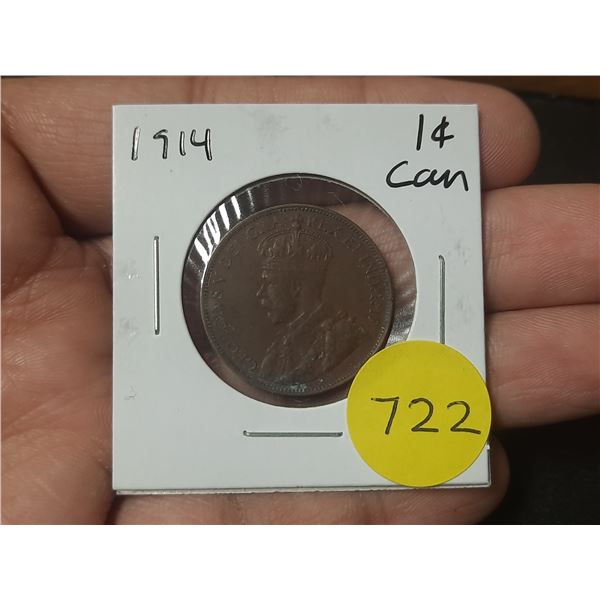 1914 Canadian Large Cents