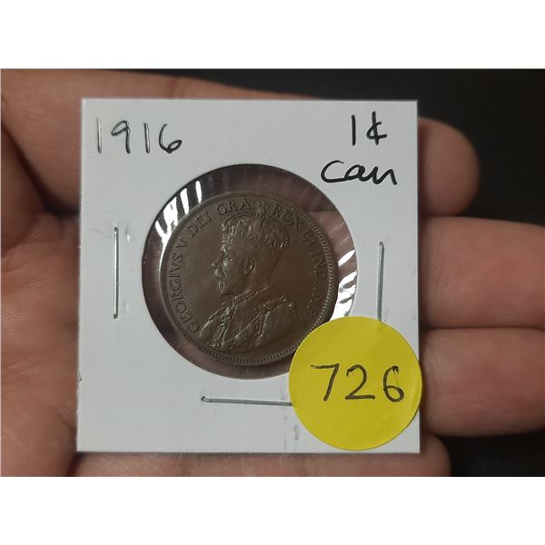 1916 Canadian Large Cents
