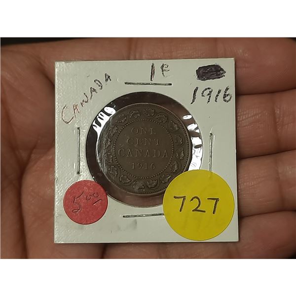 1916 Canadian Large Cents