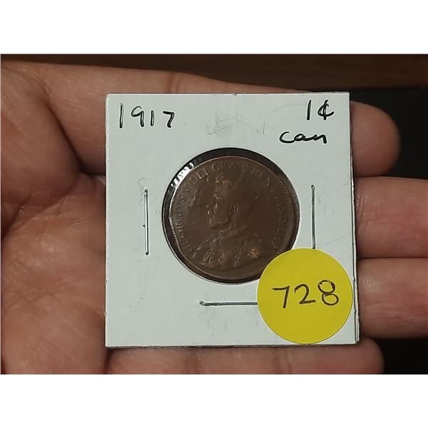1917 Canadian Large Cents