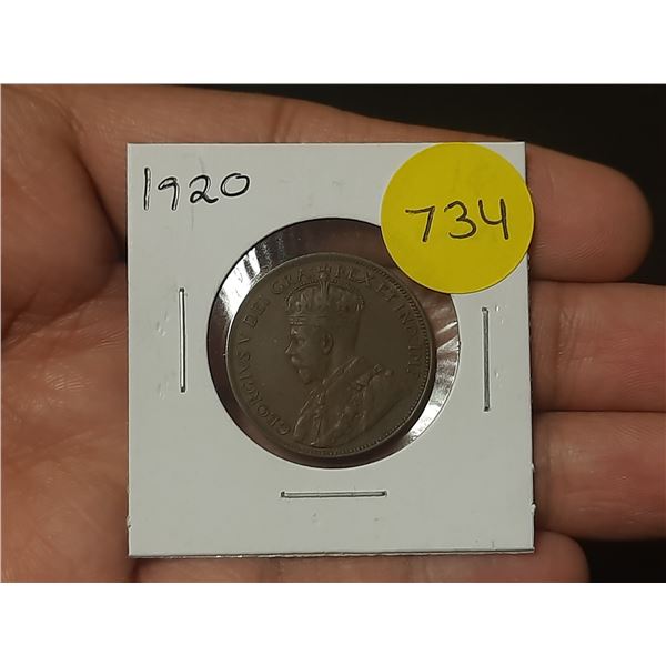 1920 Canadian Large Cents