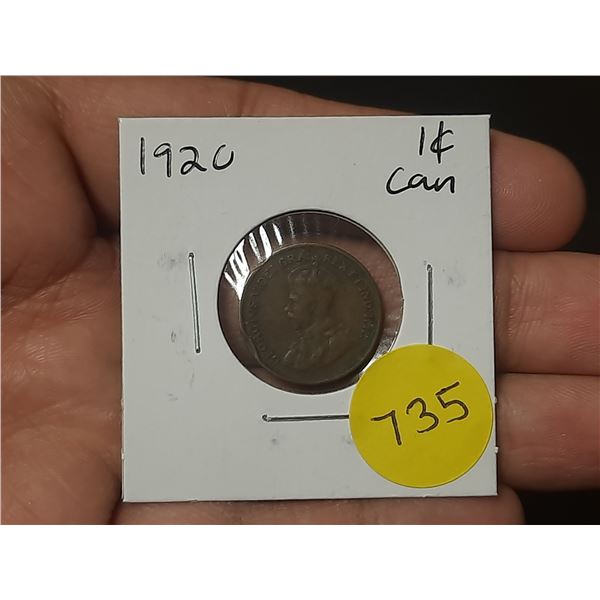 1920 Canadian Small Cents