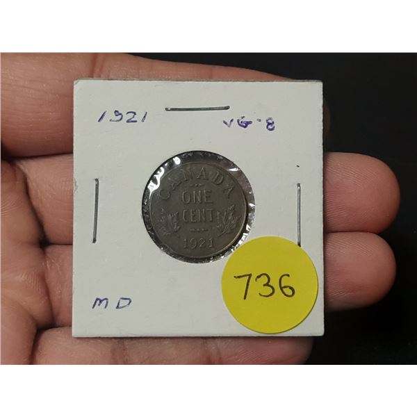 1921 Canadian Small Cents