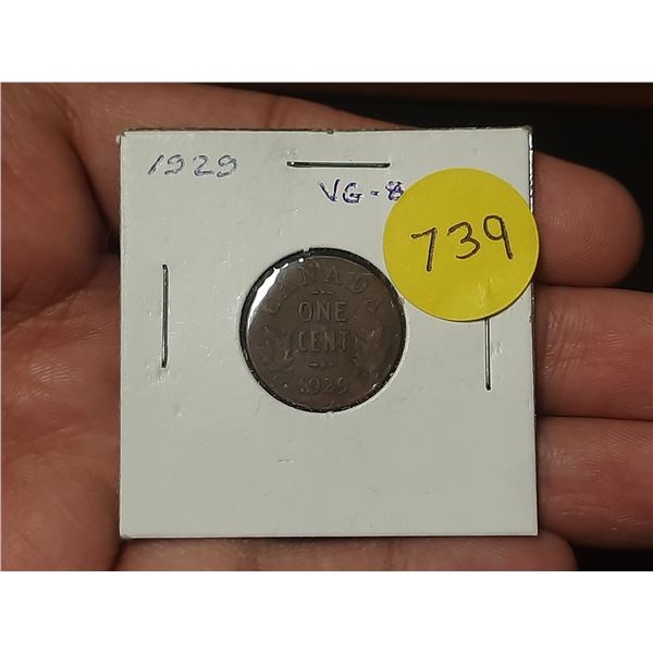1929 Canadian Small Cents