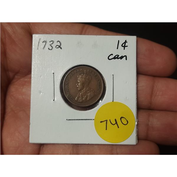 1932 Canadian Small Cents