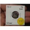 Image 1 : 1907 Canadian Silver Small Five Cents