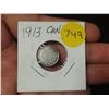 Image 1 : 1913 Canadian Silver Small Five Cents