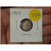 Image 1 : 1917 Canadian Silver Small Five Cents