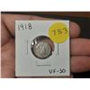 Image 1 : 1918 Canadian Silver Small Five Cents