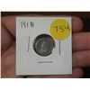 Image 1 : 1918 Canadian Silver Small Five Cents