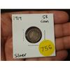 Image 1 : 1919 Canadian Silver Small Five Cents