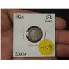 Image 1 : 1920 Canadian Silver Small Five Cents