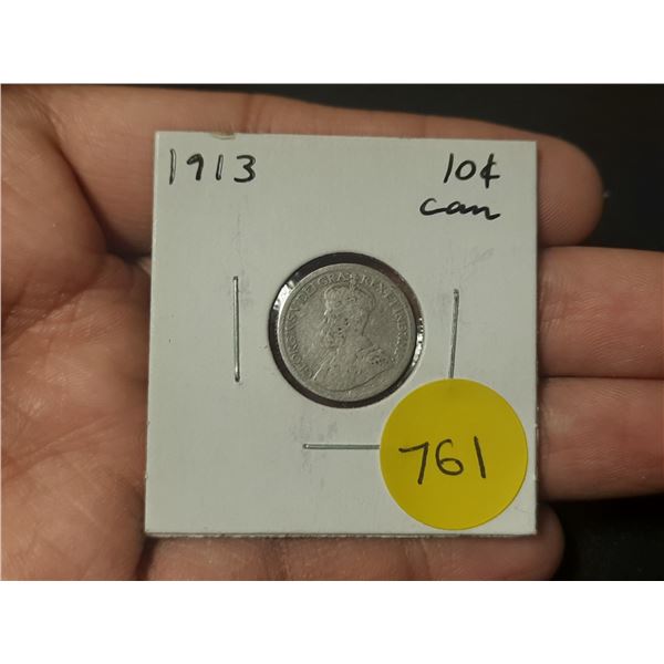 1913 Canadian Silver Ten Cents