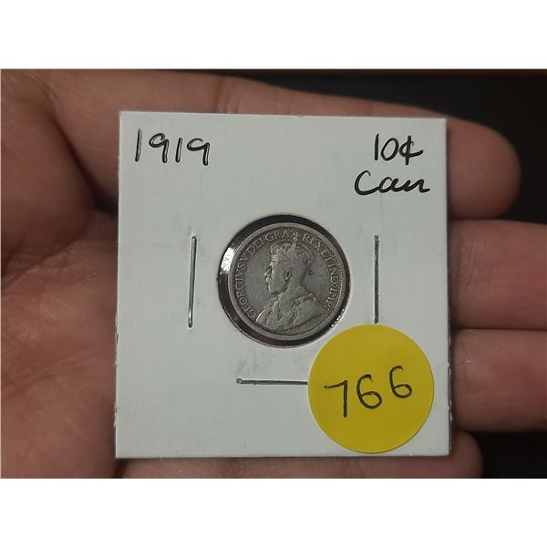 1919 Canadian Silver Ten Cents