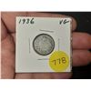 Image 1 : 1936 Canadian Silver Ten Cents