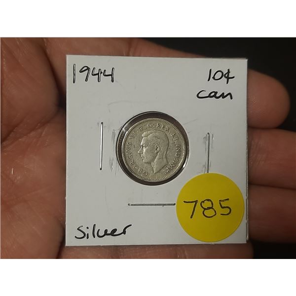 1944 Canadian Silver Ten Cents