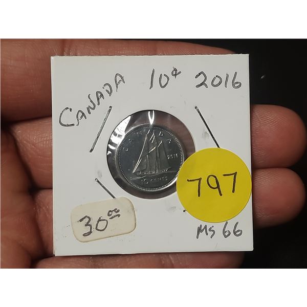 2016 Canadian Ten Cents
