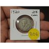 Image 1 : 1920 Canadian Silver Twenty Five Cents