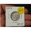 Image 1 : 1943 EF-45 Canadian Silver Twenty Five Cents