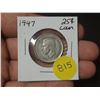 Image 1 : 1947 Canadian Silver Twenty Five Cents