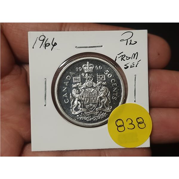1966 PL Canadian Silver Fifty Cents