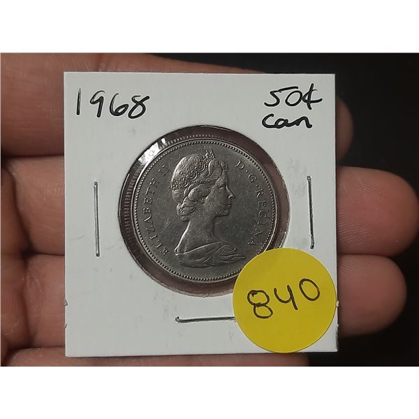1968 Canadian Fifty Cents