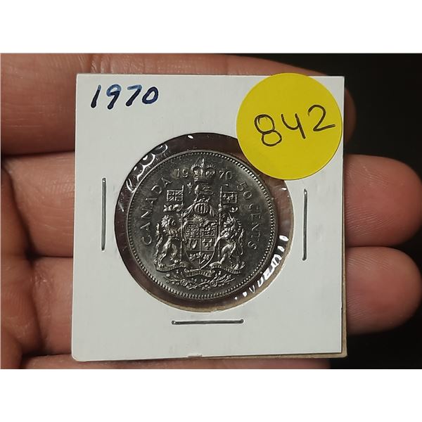 1970 Canadian Fifty Cents
