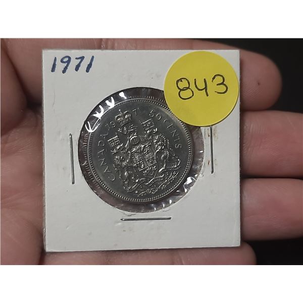 1971 Canadian Fifty Cents