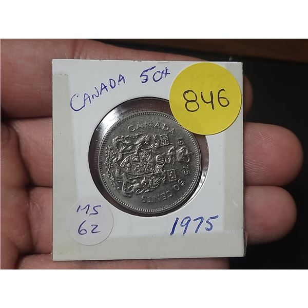 1975 MS-62 Canadian Fifty Cents