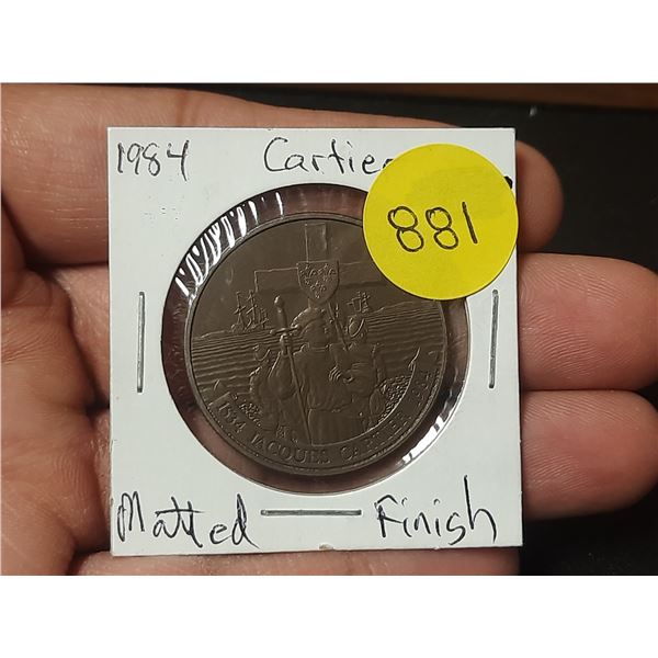 1984 Canadian Dollar - Cartier, Matte Finnish
