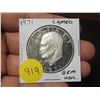 Image 1 : 1971 GEM UNC. USA Eisenhower Dollar - Cameo