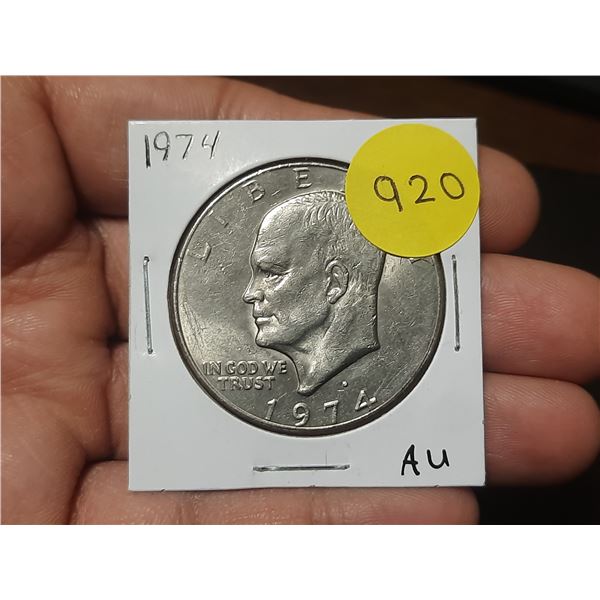 1974 AU USA Eisenhower Dollar