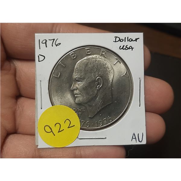 1976 D AU USA Eisenhower Dollar