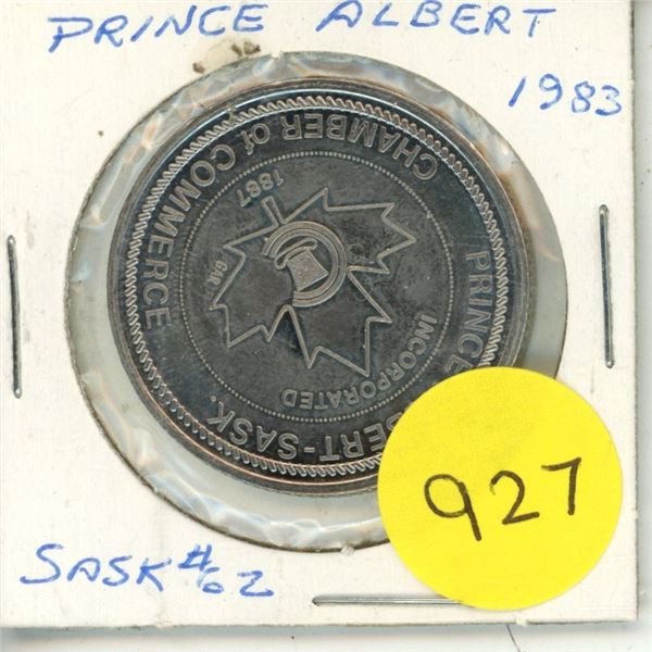 1983 Prince Albert Chamber Of Commerce Token
