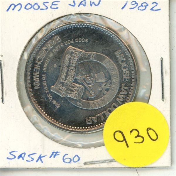 1982 Moose Jaw Centennial Dollar