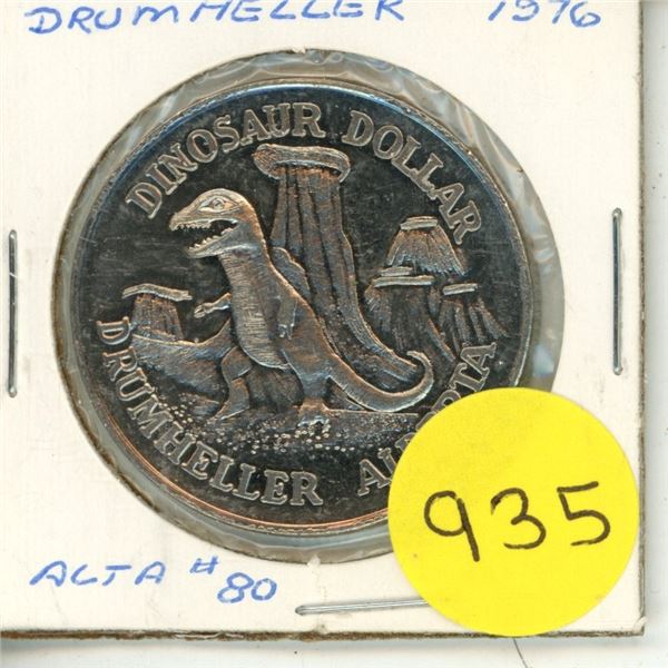 1976 Drumheller Dinosaur Dollar