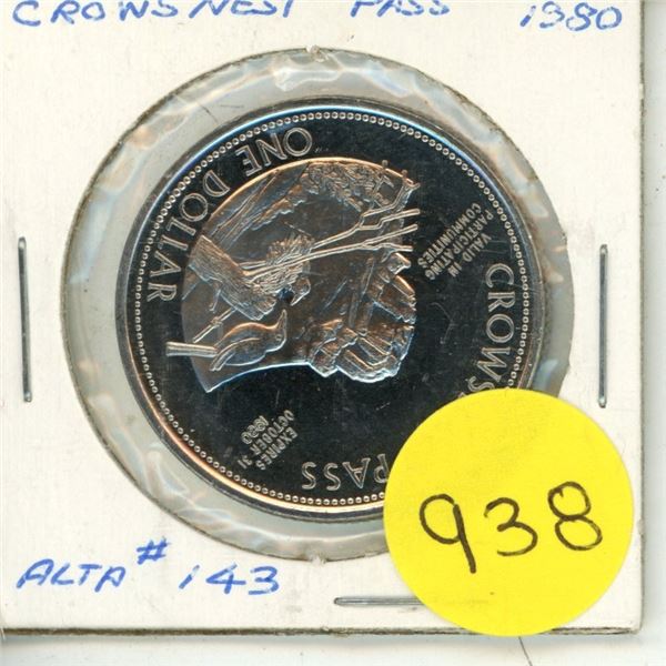 1980 Crowsnest Pass Dollar