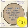 Image 1 : 1984 Stanley Clute CNA Wooden Nickel