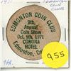 Image 1 : 1971 Edmonton Coin Club 9th Ann. Show Wooden Nickel