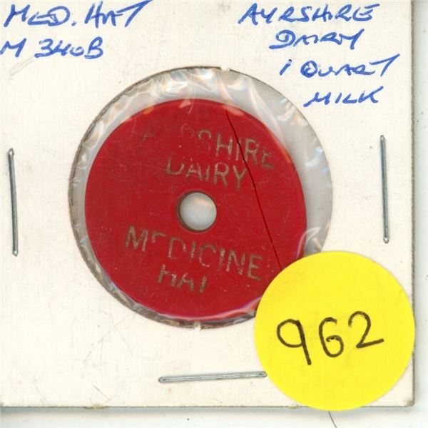 Medicine Hat Ayrshire Milk Token