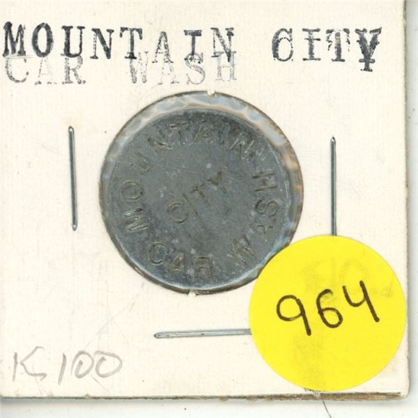 Mountain City Car Wash Token