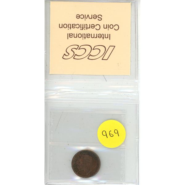 1951 Canadian Small Cents - ICCS MS-62, Red & Brown