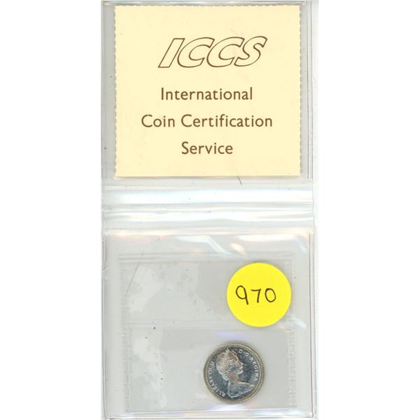 1967 Canadian Ten Cents - ICCS MS-64, Cameo