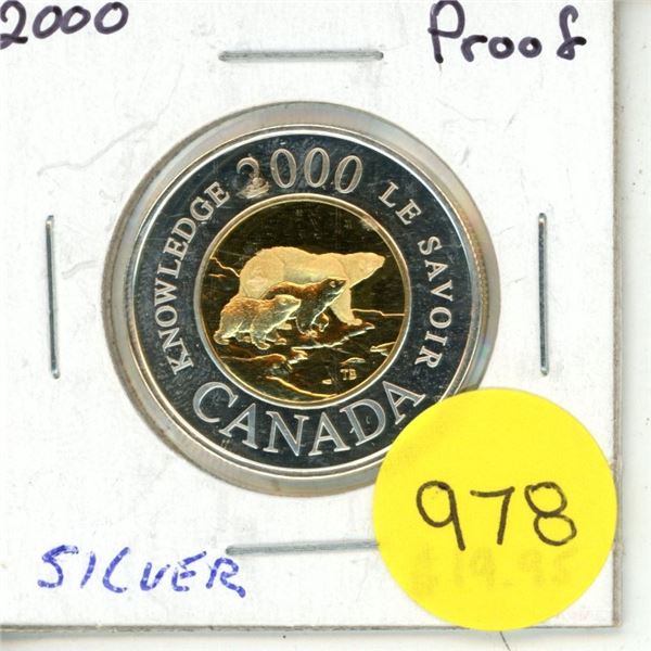 2000 Canadian Silver Two Dollars - PL