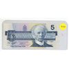 Image 1 : 1986 Bank Of Canada Five Dollar Bank Note