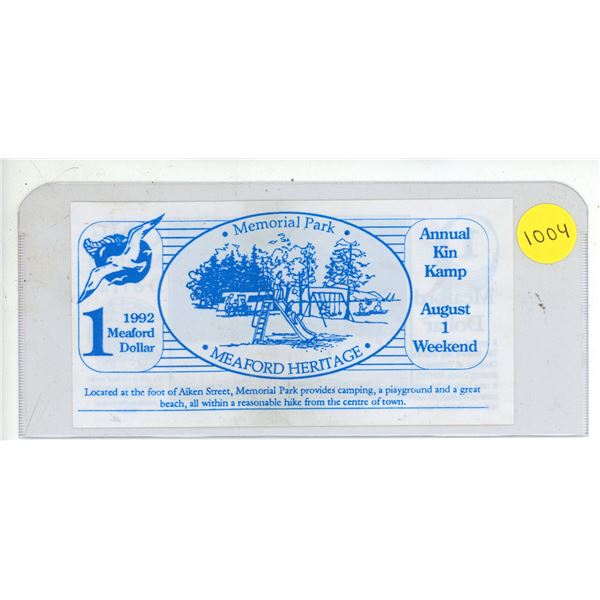 1992 One Meadford Dollar