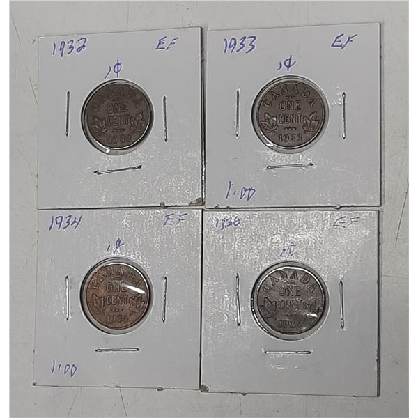 1932-1936 Canadian Small Cents