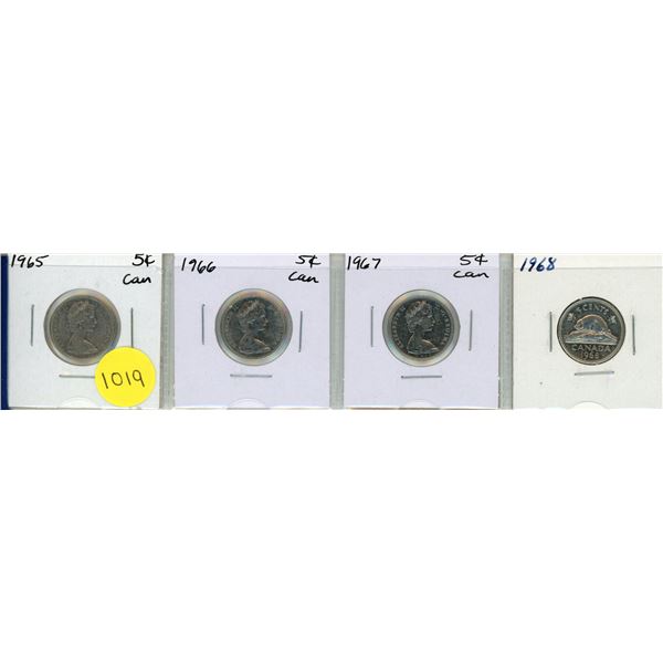 1965-1968 Canadian Five Cents